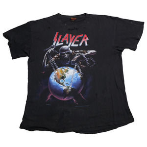1994 Slayer 'North American Intourvention' Brockum Concert Rock Tee Shirt